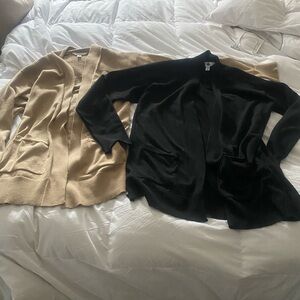 Time and Tru Women's Beige Open Front Cardigan